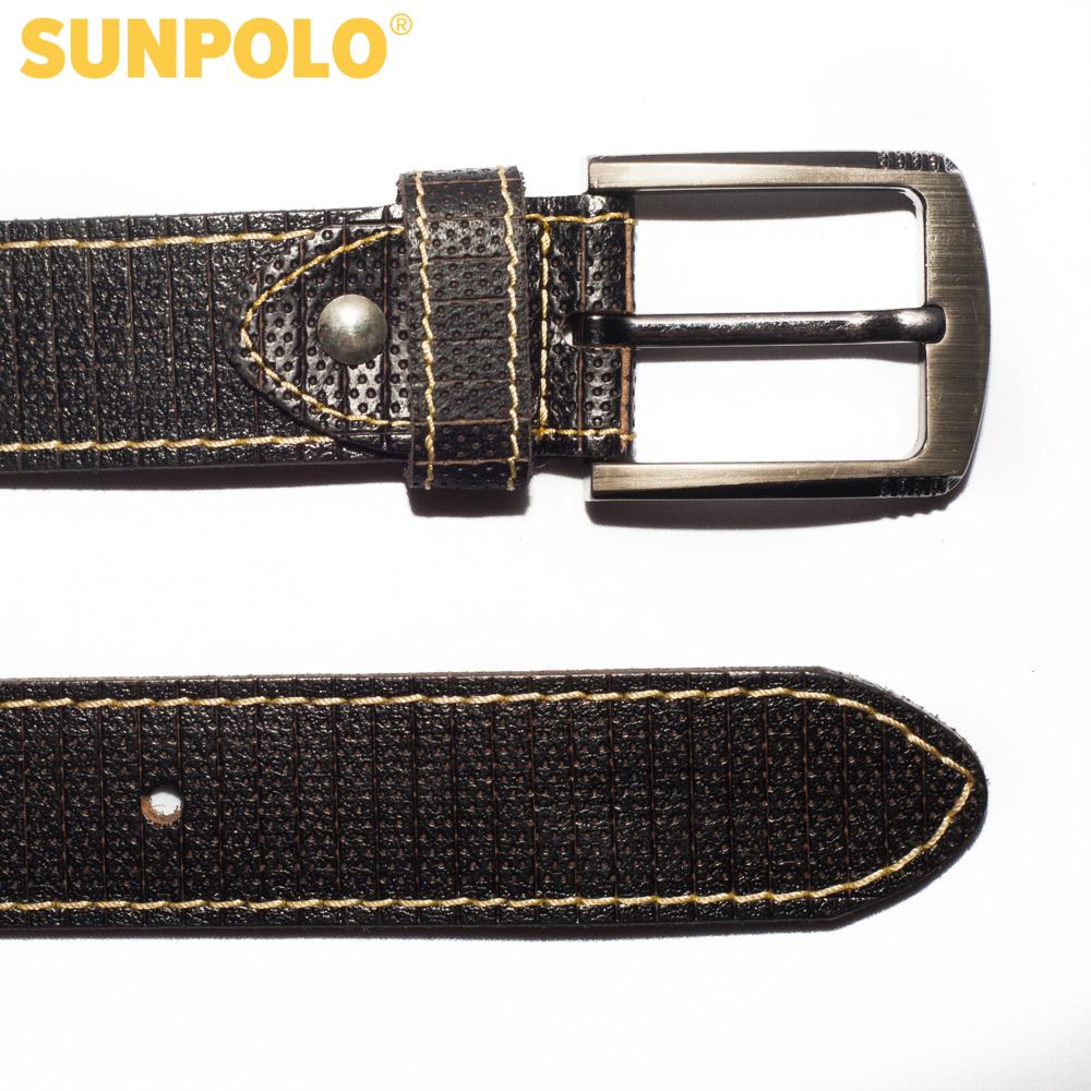 Men genuine leather belt BSMK25 (black, brown, dark brown)