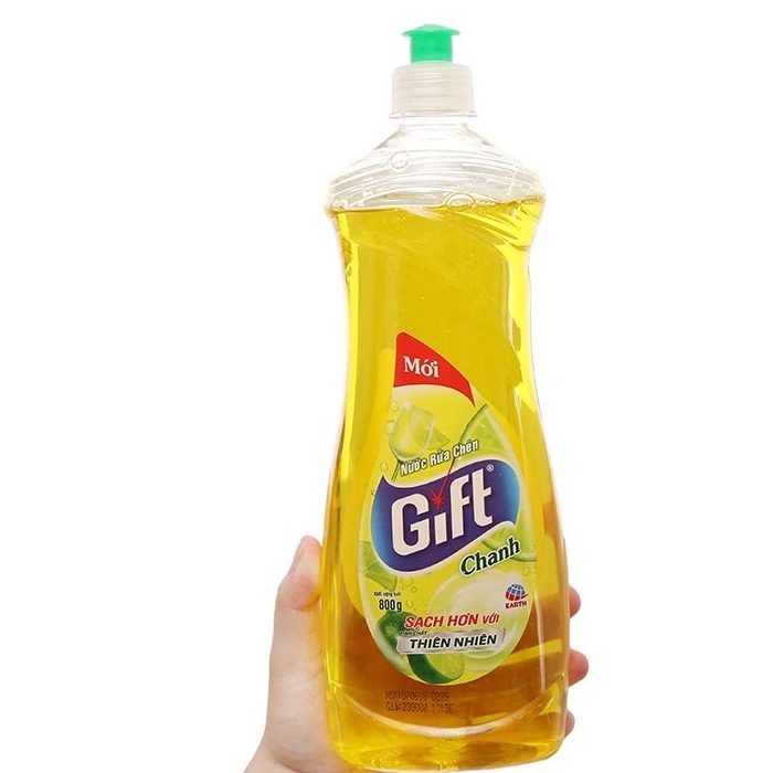 [HCM]Nước rửa chén hương chanh và trà xanh( 800 ml)