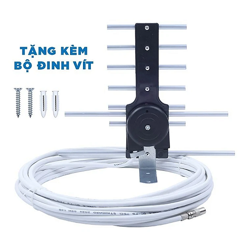 Anten thông minh thu sóng DVB T2 + 15m dây cáp