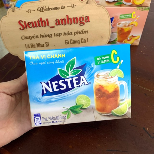Trà vị chanh nestea hộp 252g