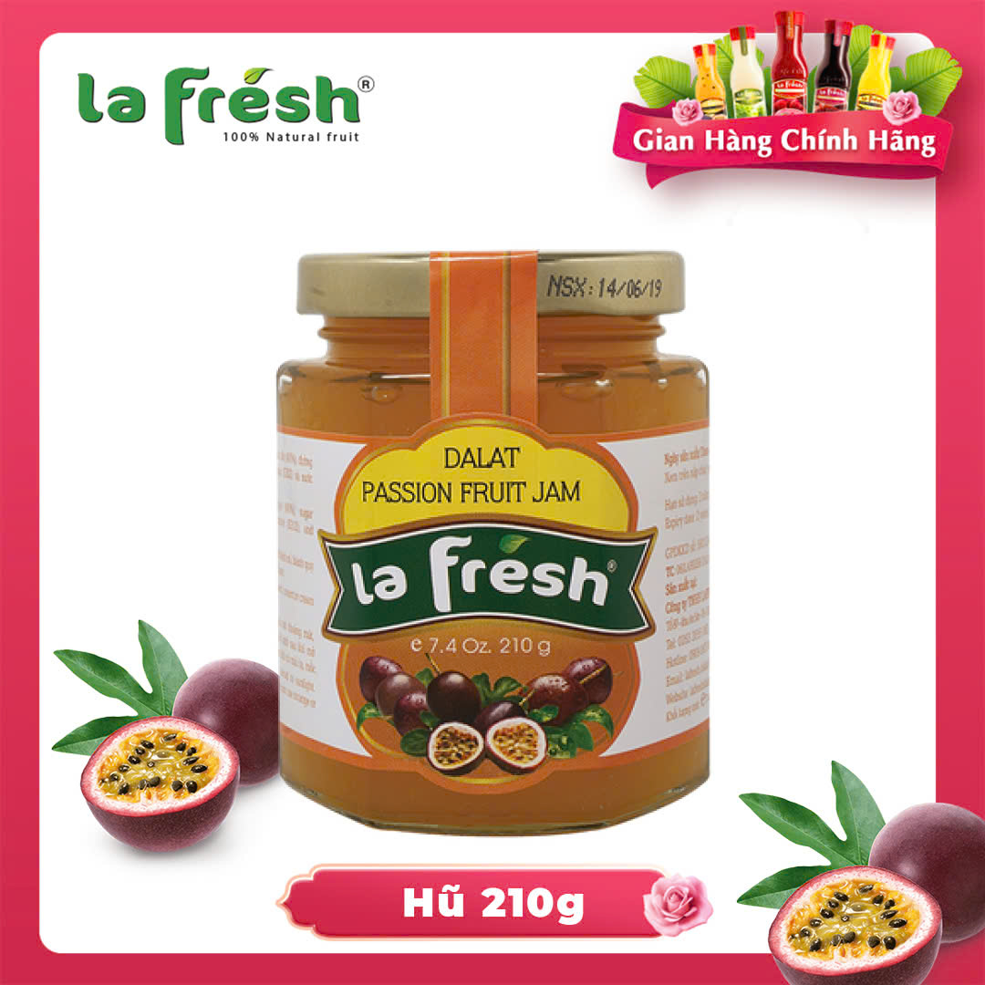 [HCM]Mứt Chanh Dây LaFresh Đà Lạt 210g