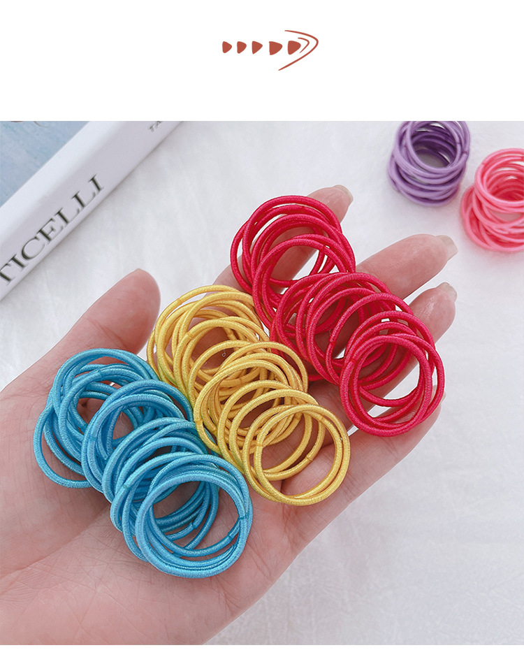 Set 100 dây chun cột tóc cho bé