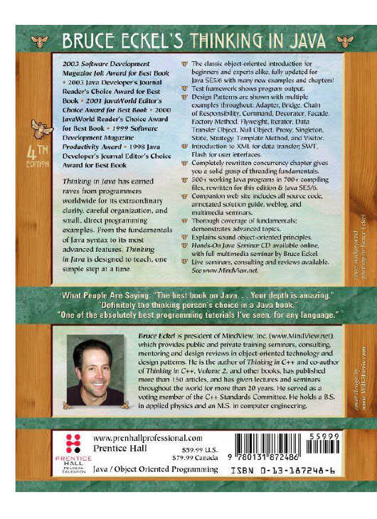 Thinking in Java, 4th edition