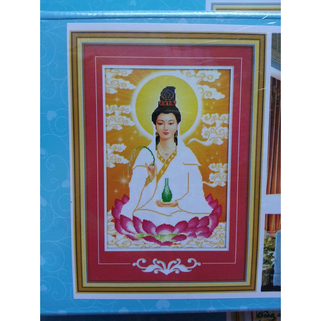 Tranh đính đá mẹ quan âm df2286