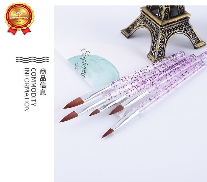Bộ cọ đắp hoa nổi làm nail 5 cây
