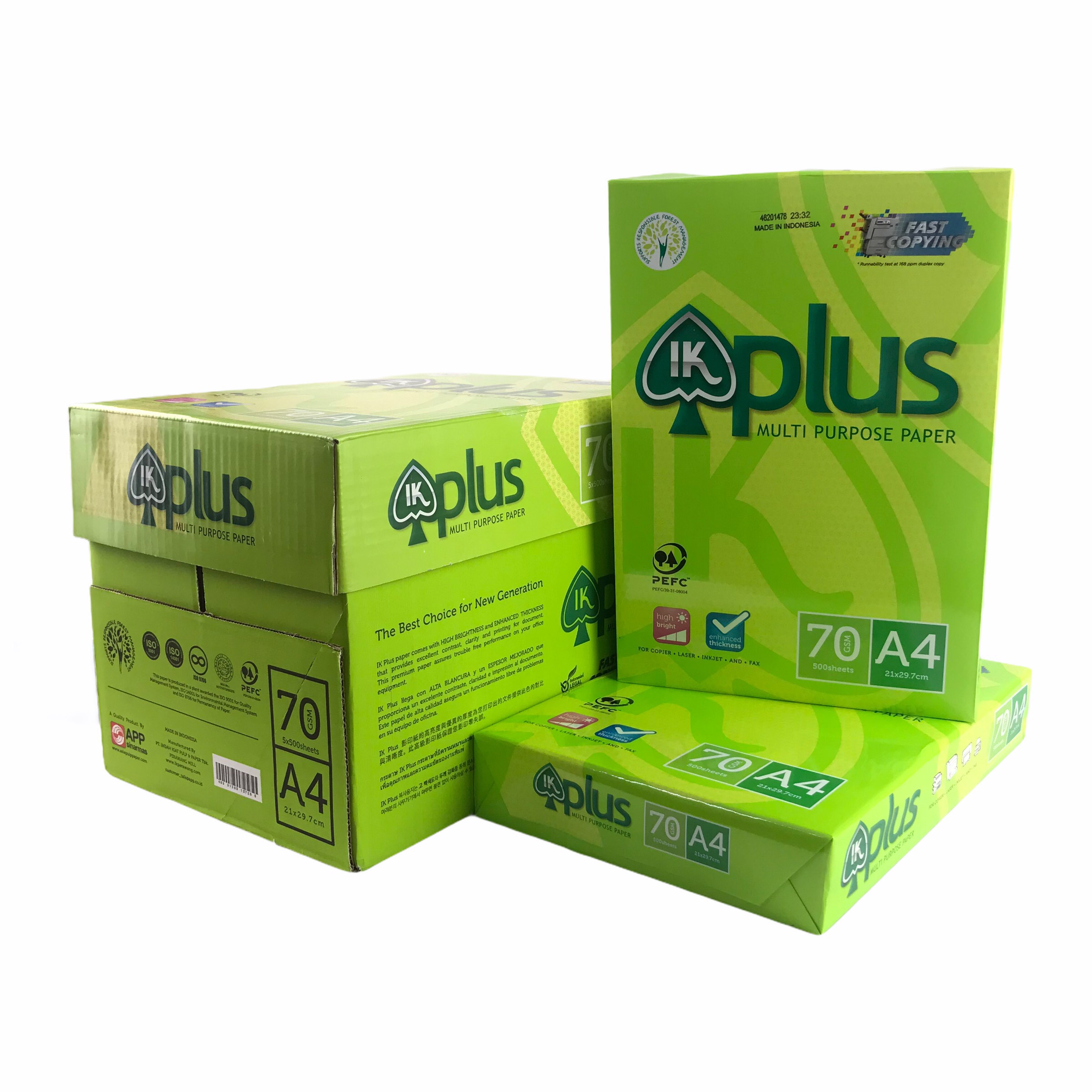 Giấy In, Giấy Photo IK PLUS Khổ A4 Và A5