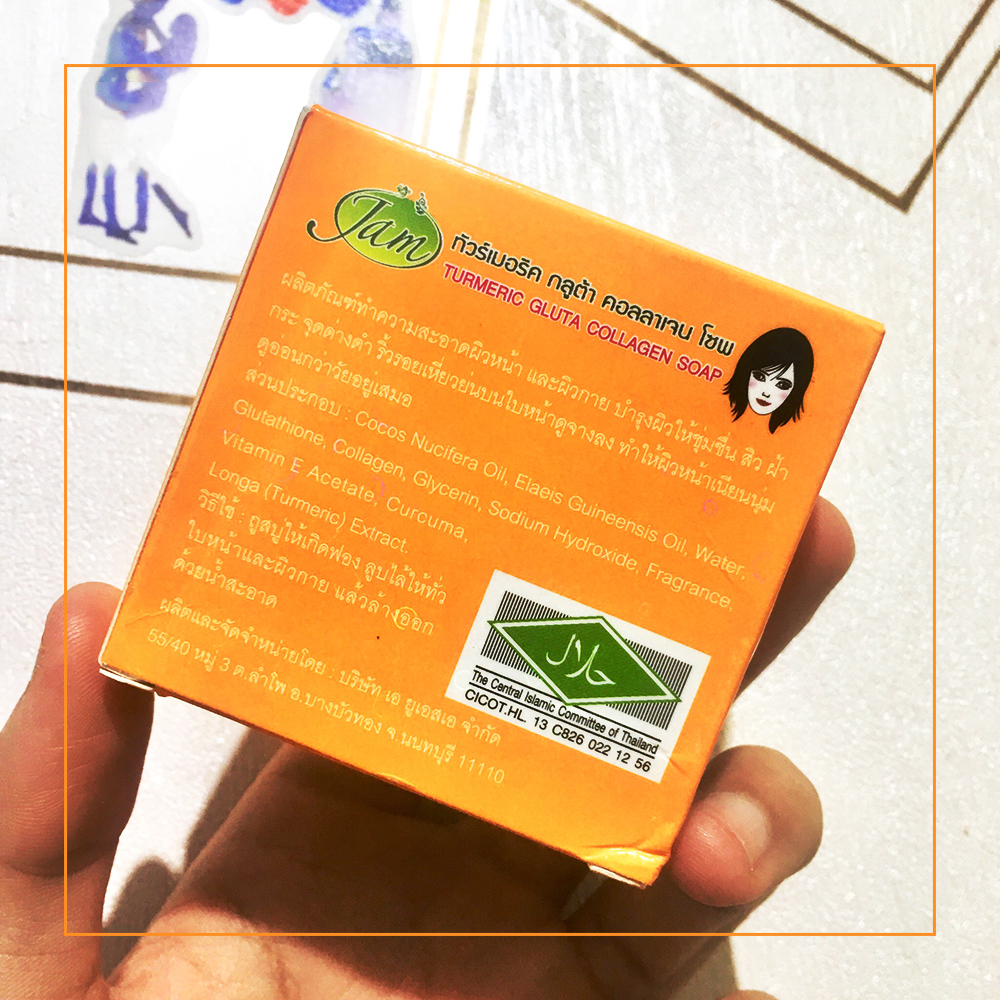 Xà phòng nghệ Jam Thái Lan (soap nghệ)