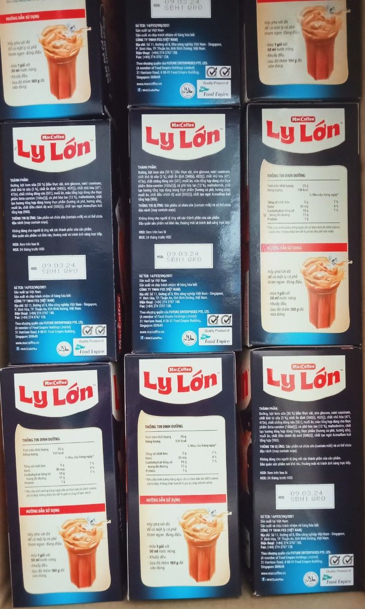 Cà Phê Ly Lớn (Dây 10 gói x 26g).