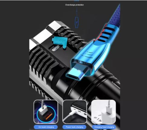 Đèn Pin Siêu Sáng, Đèn Pin Mini Cod Led 4 Chế Độ Sáng Led