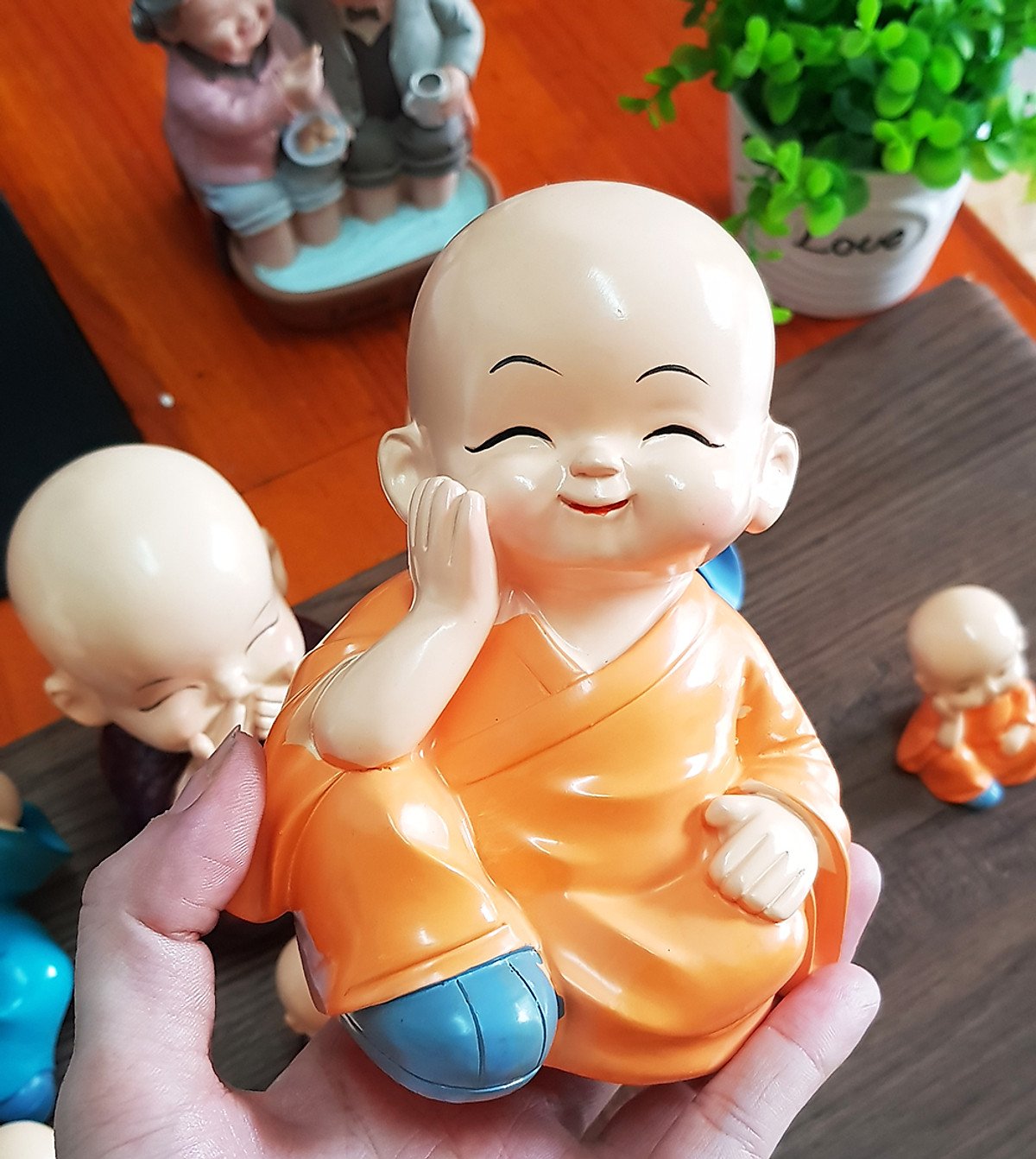 [HCM]Bộ 04 tượng Tứ Không size to  13cm