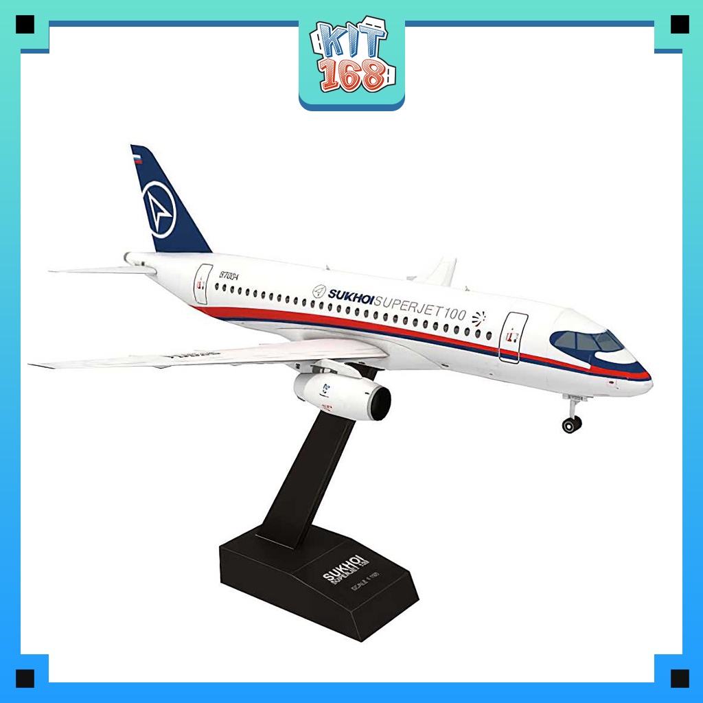 Mô hình giấy Máy bay Sukhoi Superjet 100