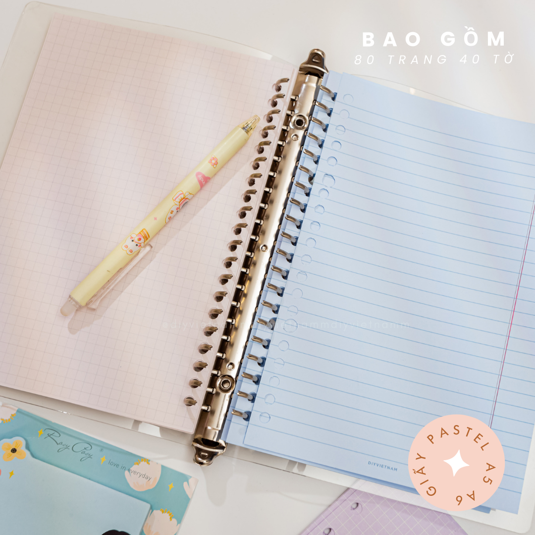 [HCM]GIẤY REFILL MÀU PASTEL A5, A6