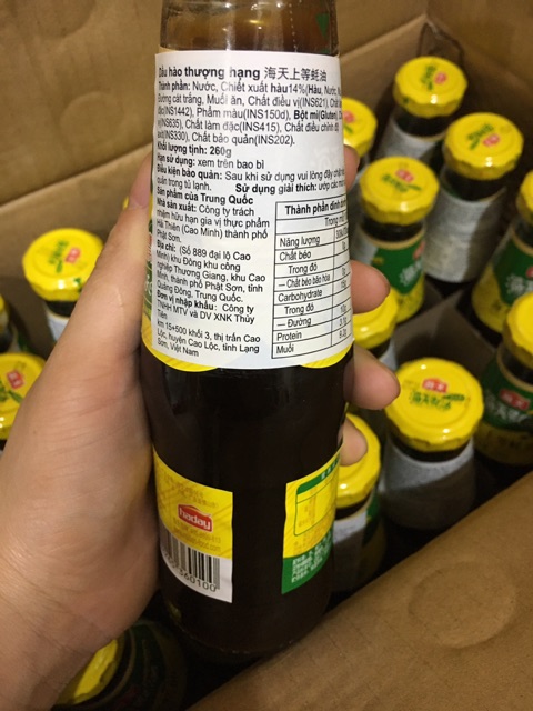 Dầu Hào Hải Thiên Chai 260G (Không xác định)