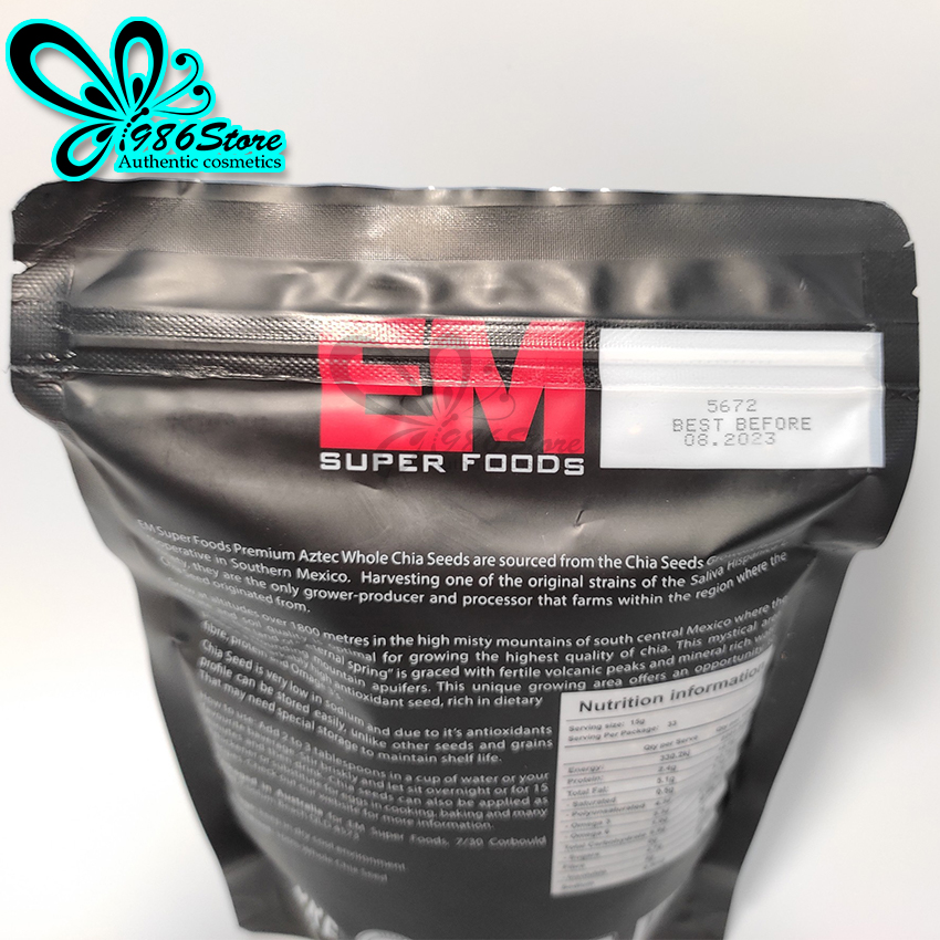 Hạt Chia Đen Black Bag 500g - Chính Hãng Úc