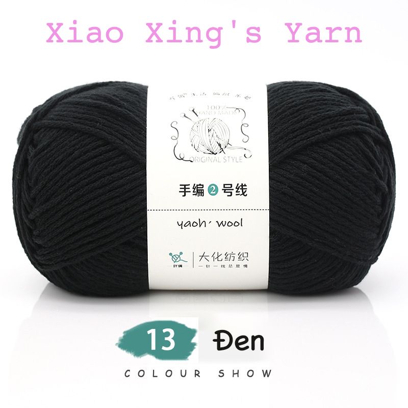 Len yaoh trơn, yaoh wool sợi to 3mm chuyên đan móc khăn mũ áo len cuộn sợi thực vật an toàn cuộn 100gr | Xiaoxingyarn