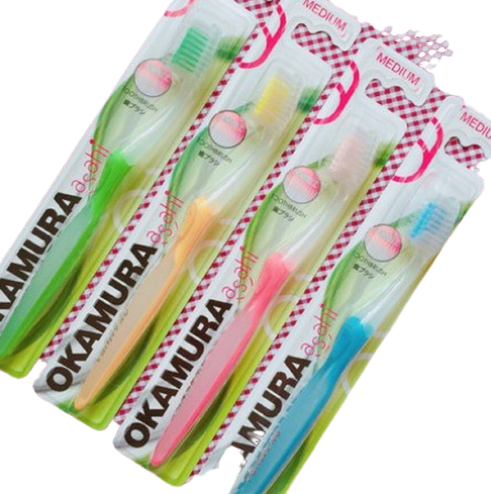 Okamura bàn chải đánh răng chất lượng nhật bản soft/ medium/hard.