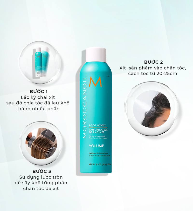 Xịt Tăng Phồng Root Boost Moroccanoil 250Ml