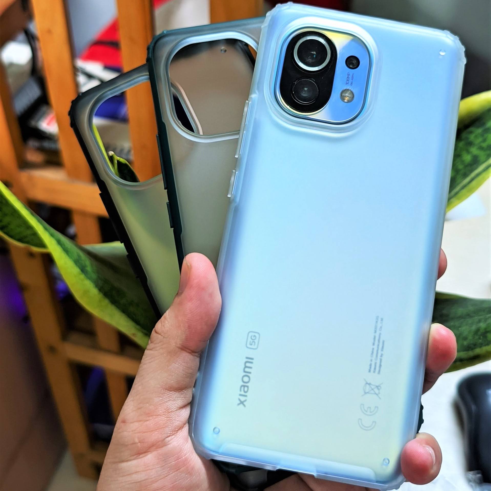 Ốp lưng Xiaomi Mi 11 nhám viền màu Ver 2