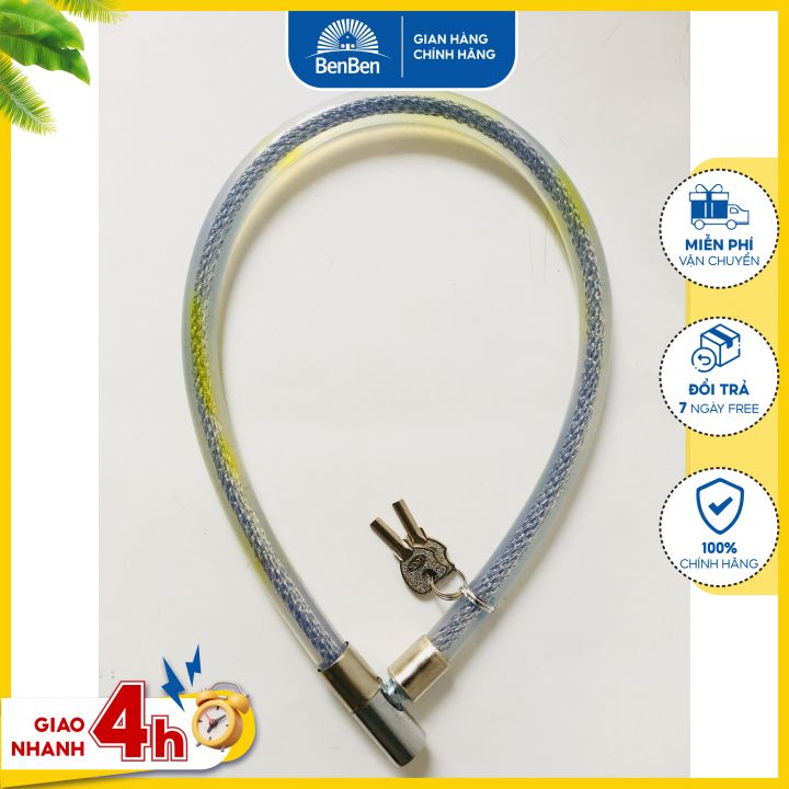 KHOÁ XE KHOÁ CỔNG (cáp to dày siêu an toàn)