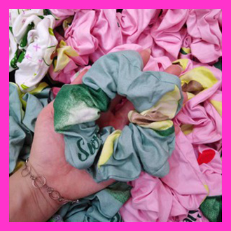 [CHUYÊN SỈ GIÁ RẺ]-Dây cột tóc vải scrunchies MẪU HỌA TIẾT HOT