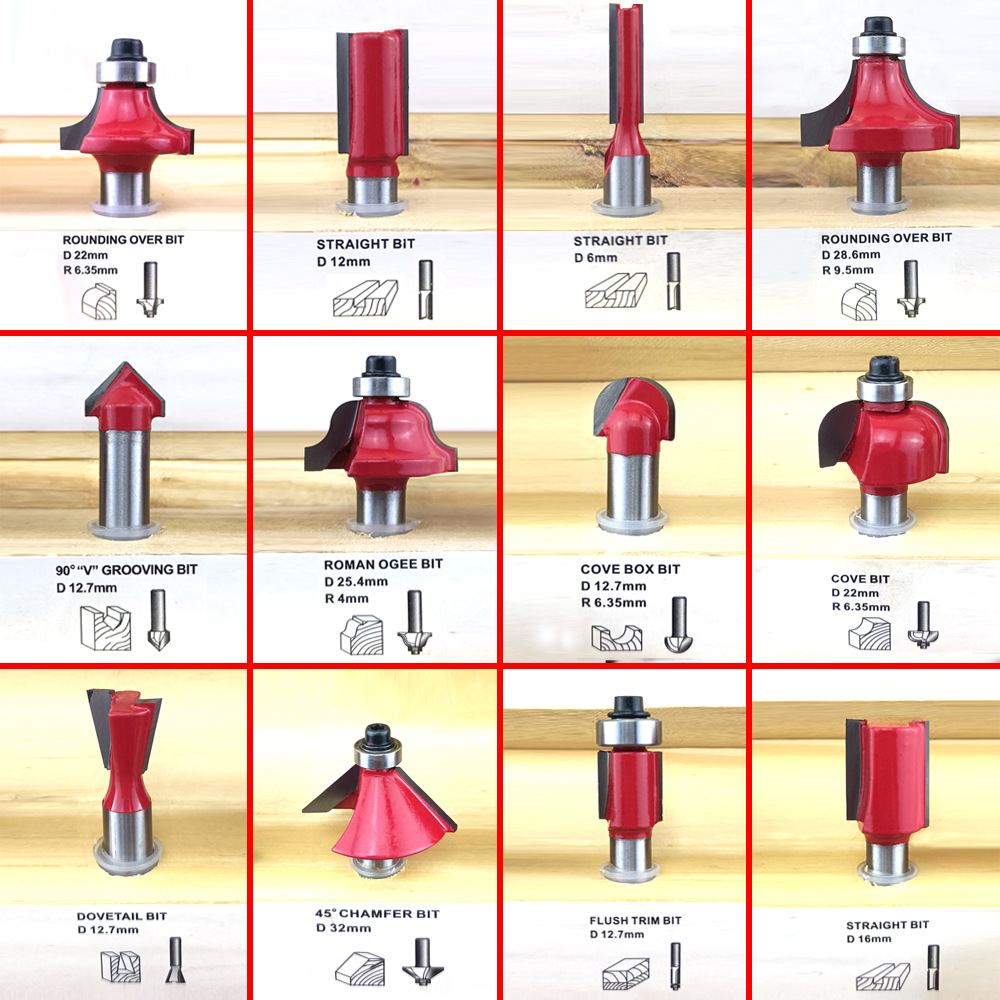 Mũi phay gỗ 12,7mm