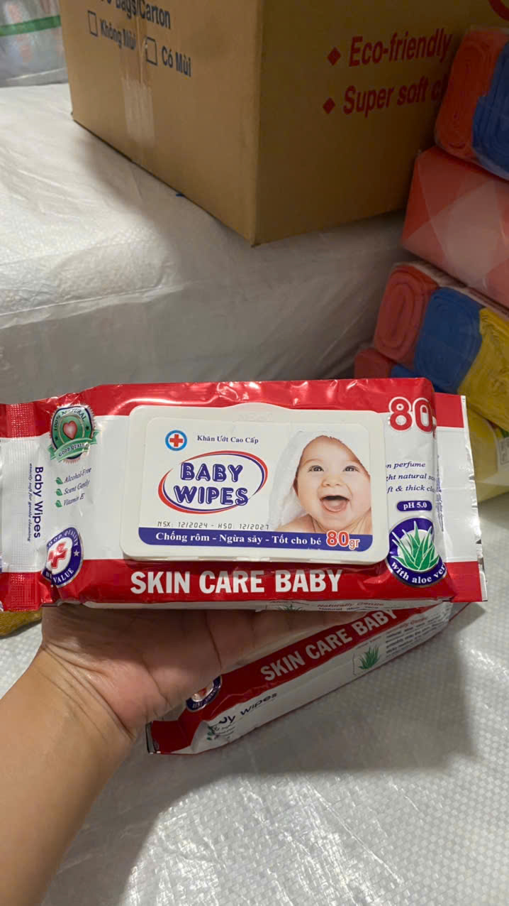 KHĂN ƯỚT BABY WIPES 80GRAM