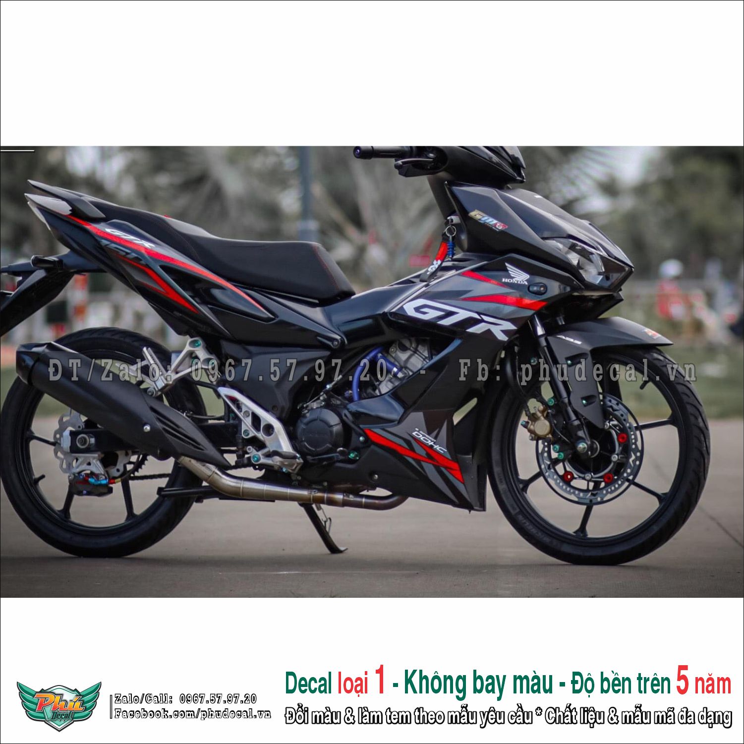 Tem rời Winner X Gtr đen đỏ