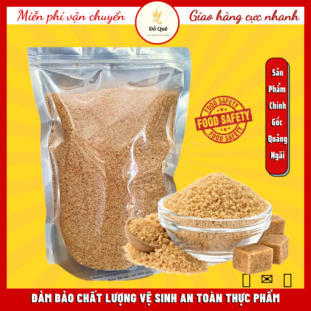1kg Đường cát vàng nâu FREESHIP nguyên mật Quảng Ngãi-Brown Sugar