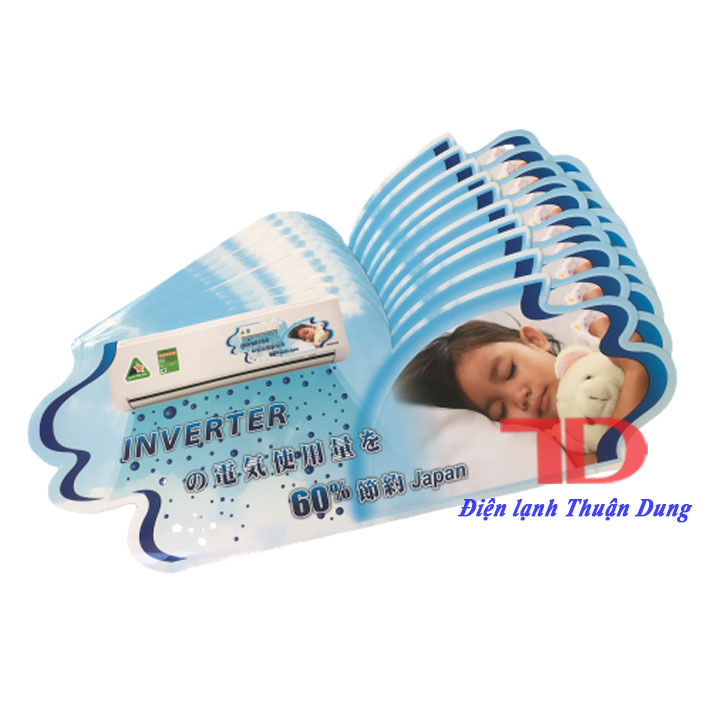 Combo 10 Tem trang trí Máy Lạnh nội địa Nhật 31X12.4CM MS10