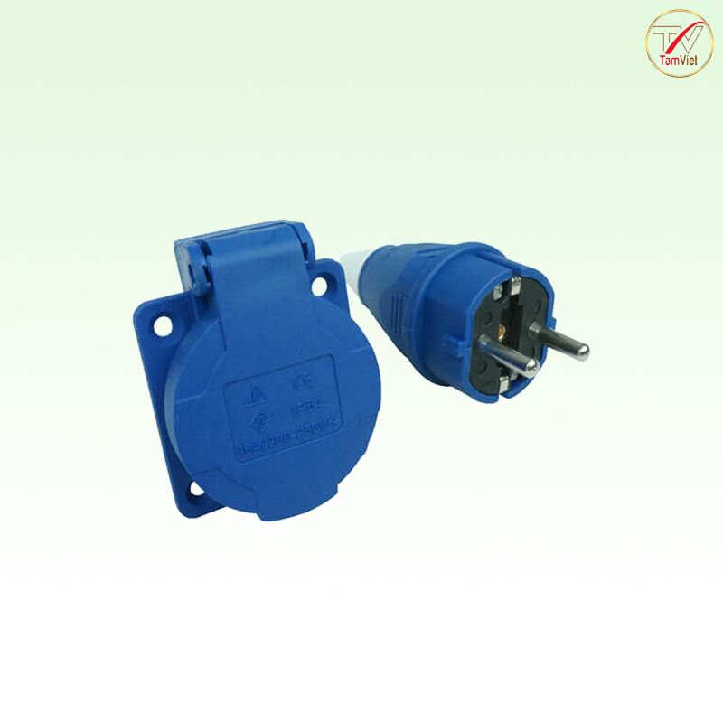 Phích cắm điện công nghiệp 16A 2 chấu