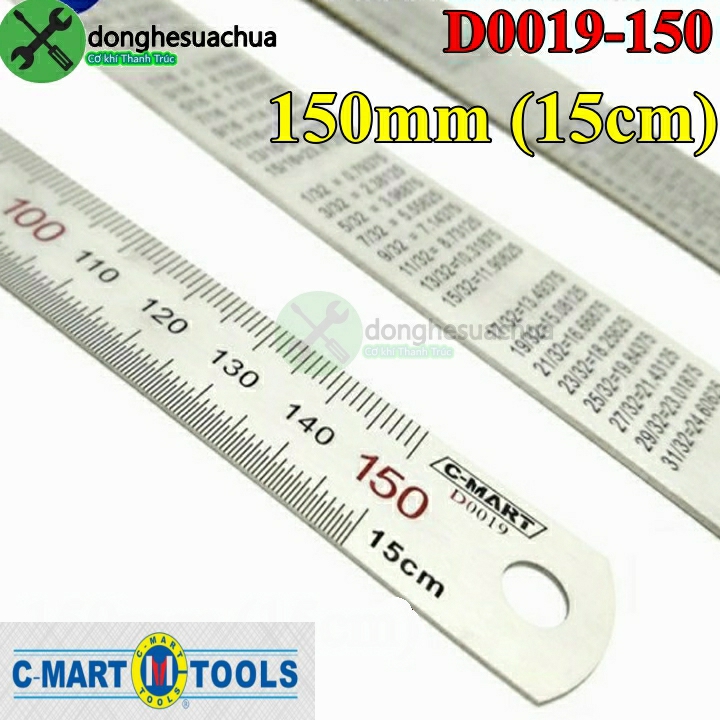 Thước lá C-MART D0019-150 150mm (15cm)