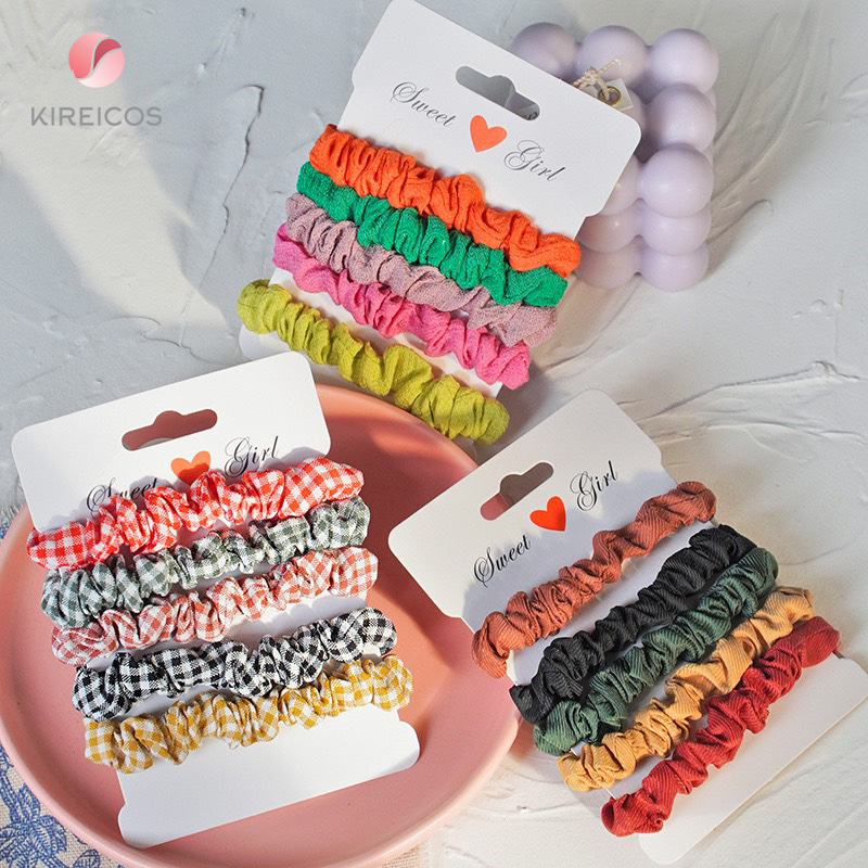 [HCM]Set 5 Cột Tóc Bèo Nhỏ Đủ Màu - kireicos