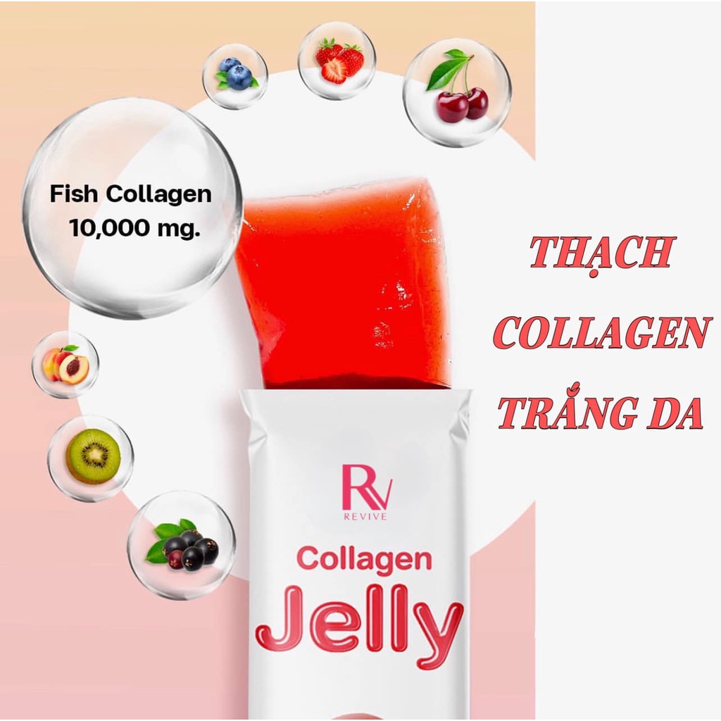 Thạch Collagen Lựu Jelly Thụy Sĩ  Trắng Da