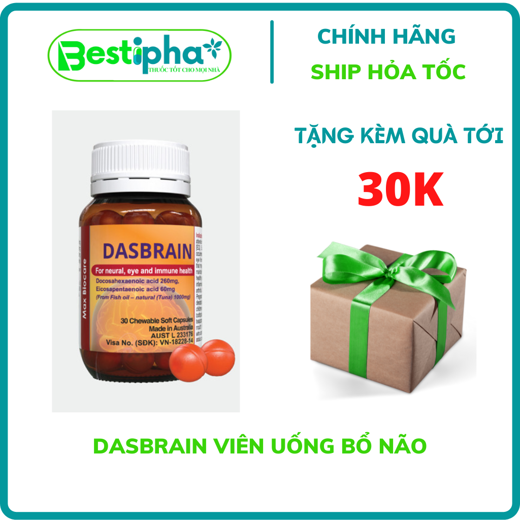 Dasbrain viên uống bổ não hộp 30 viên
