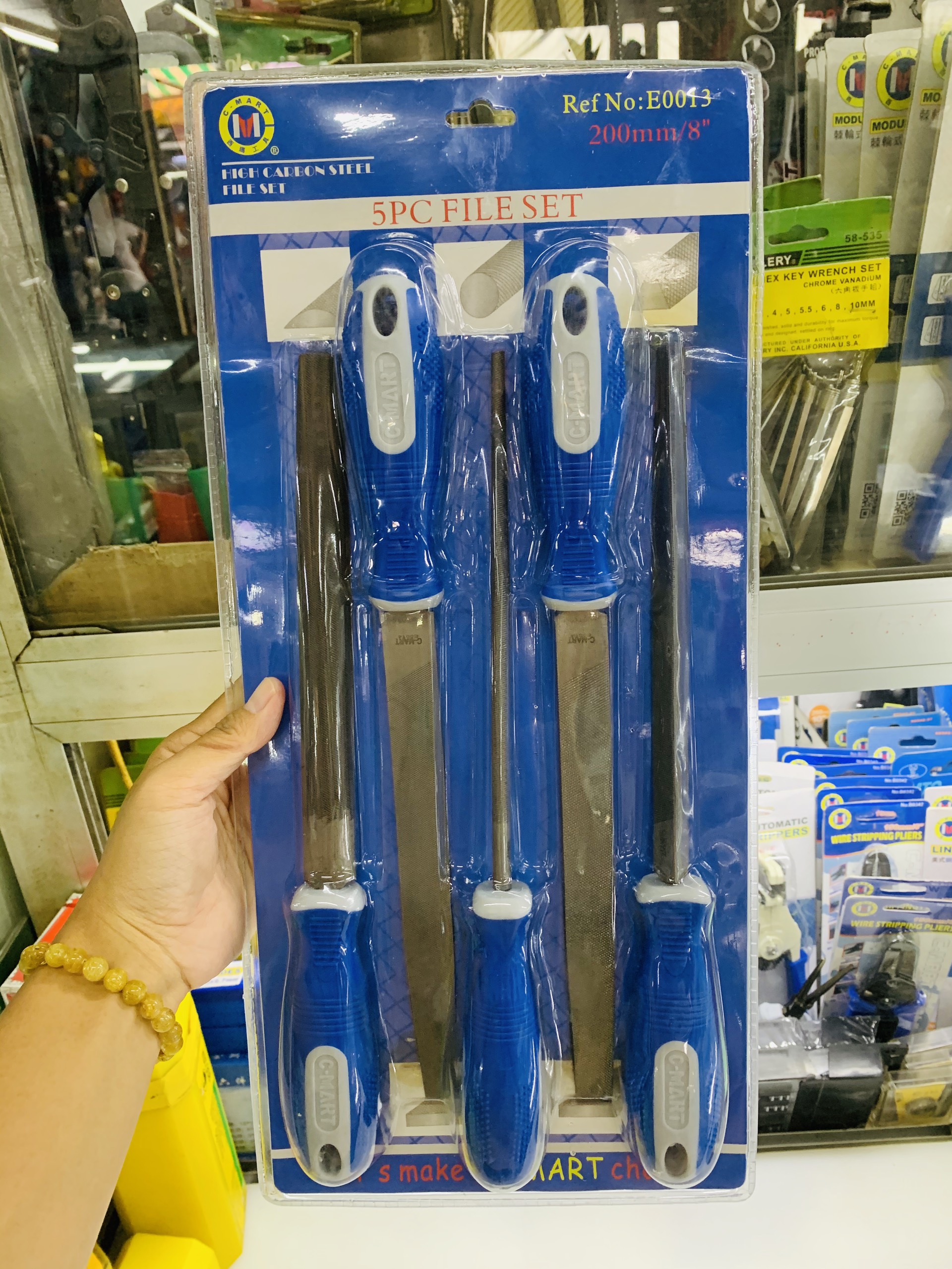 Bộ dũa 5 cây 8" C-MART E0013