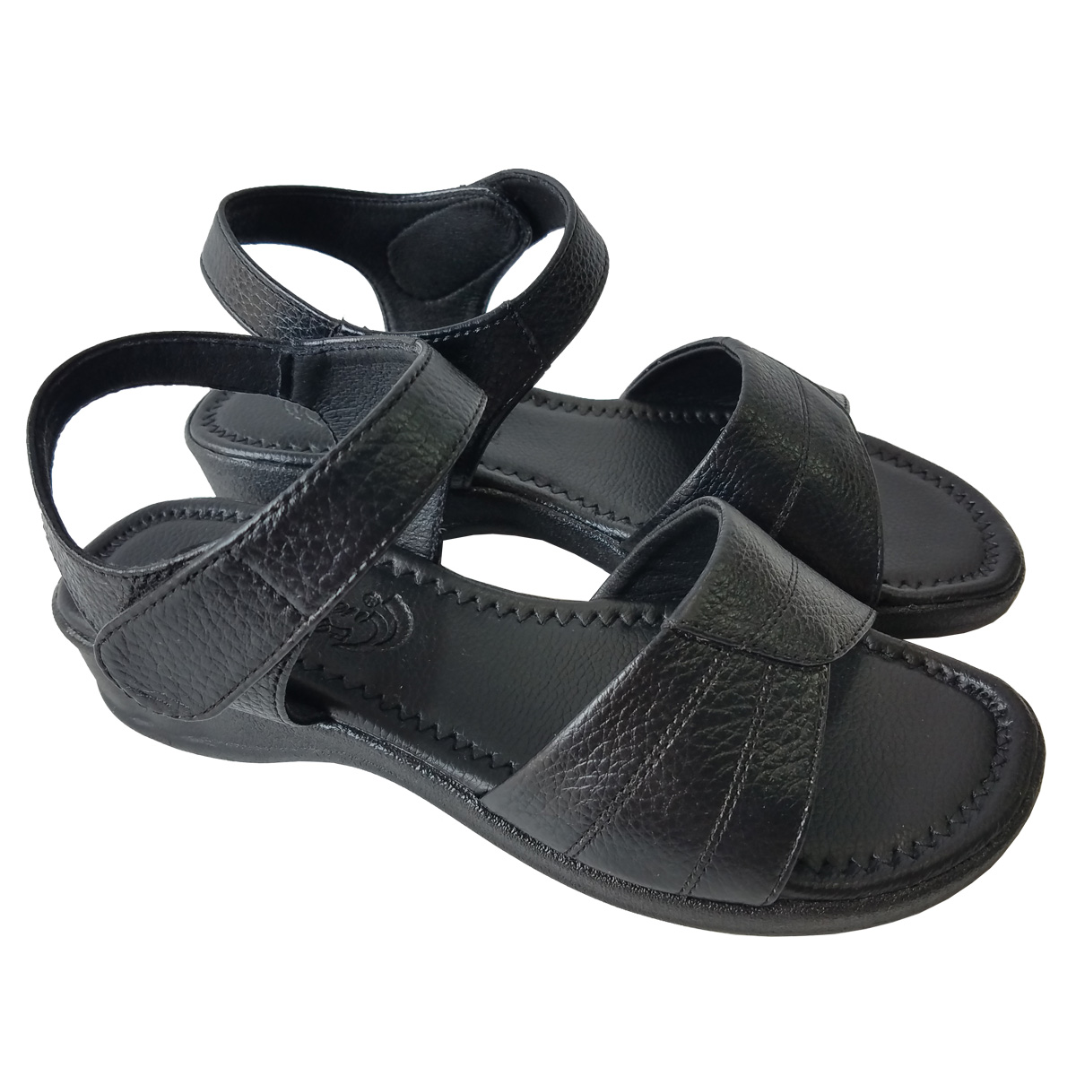 Giày Sandal Nữ Da Bò Thật BIGGBEN Cao 3 Phân SDNB69
