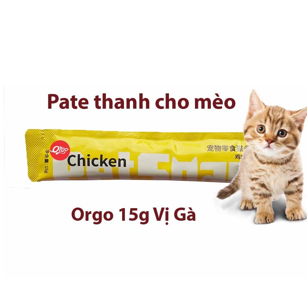 Pate cho mèo Pate thanh 15gr Orgo
