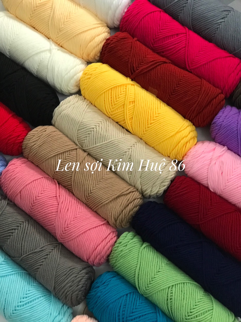 Len cotton ống sợi 3,5mm cuộn 100g