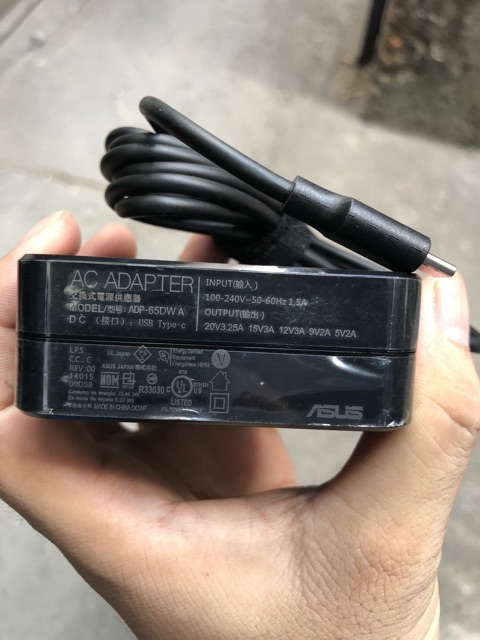 Sạc Asus 65w chân usb type-c (adp-65dw a) chính hãng