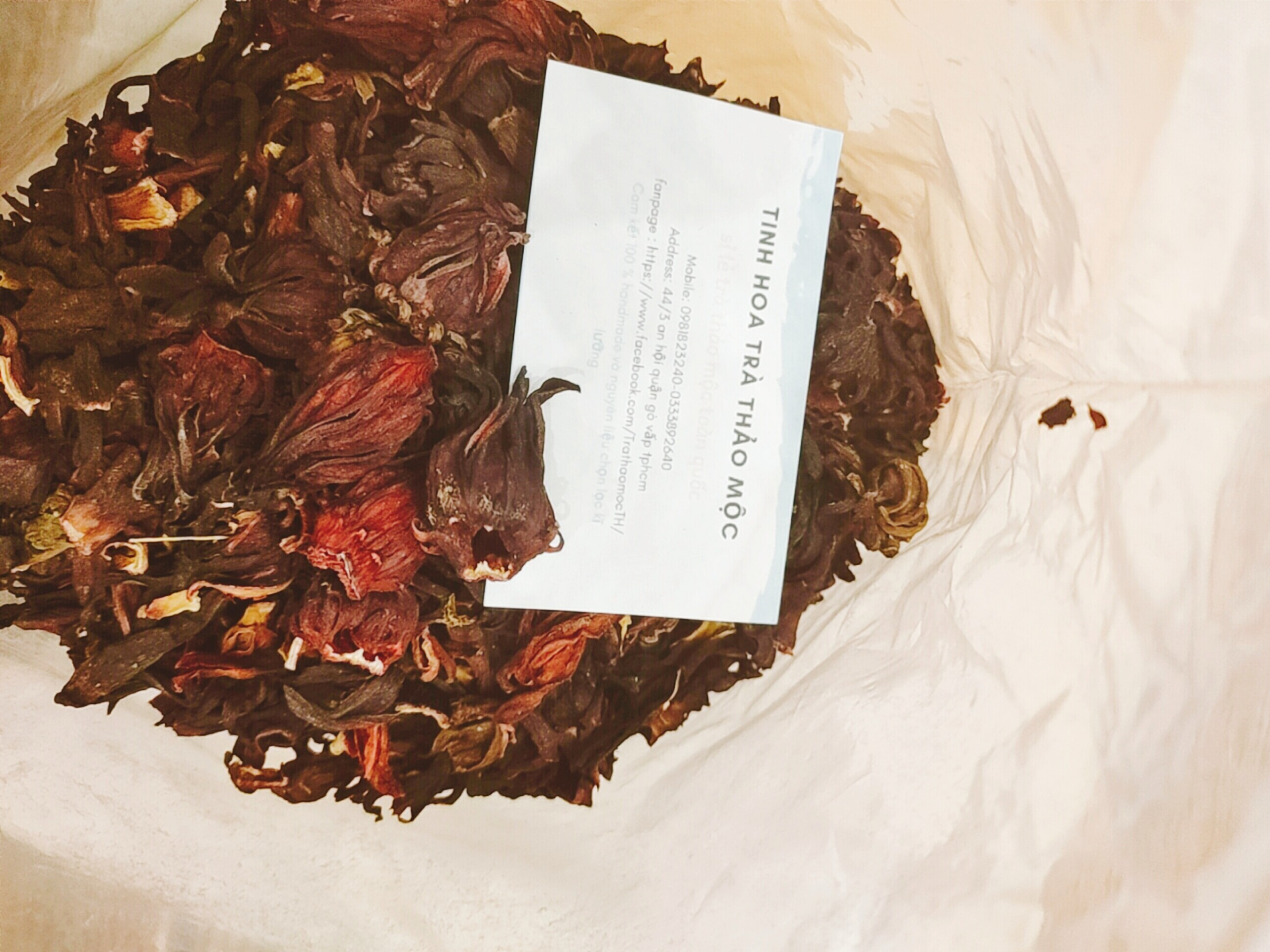 Trà hoa atiso đỏ khô 100 gram tinhhoatrathaomoc