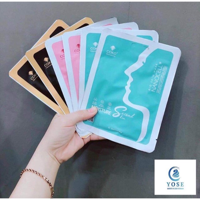 Combo 6 miếng mặt nạ sinh học dưỡng da cao cấp YOSE