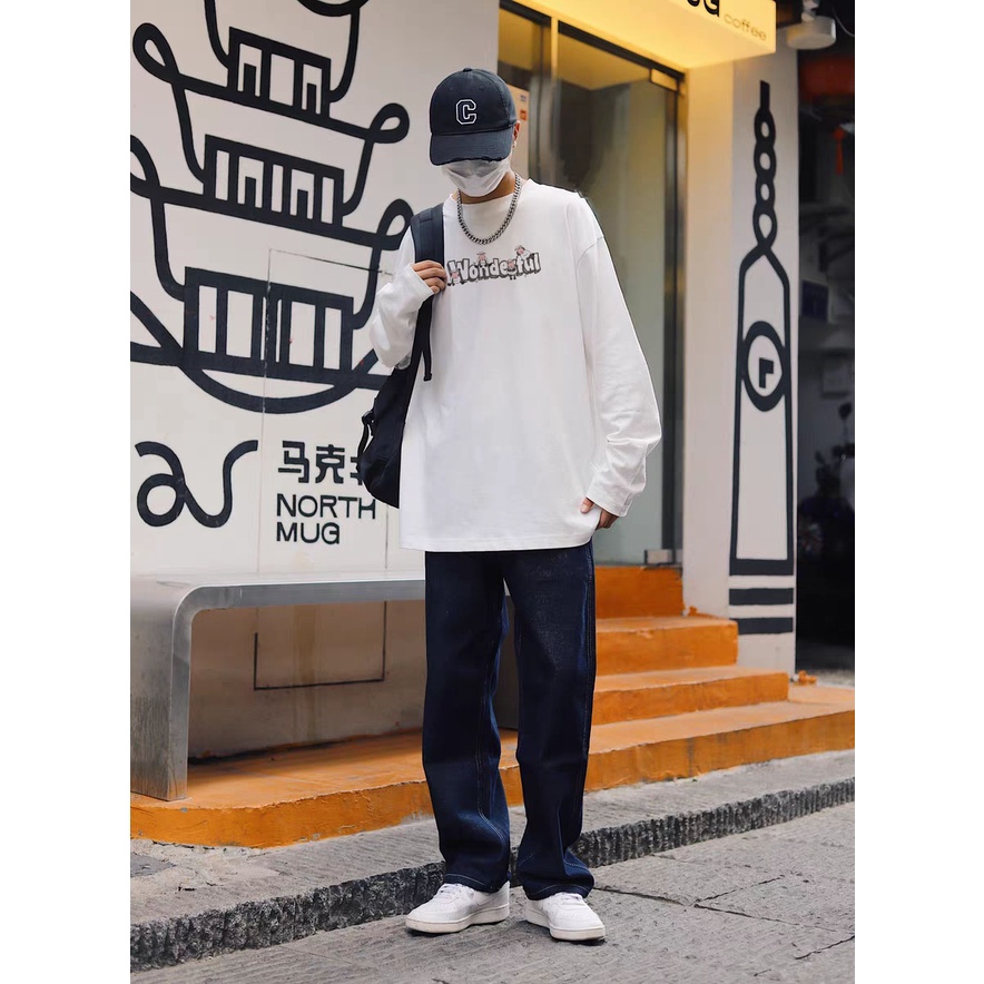 Áo tay dài nữ nhiều màu Miucho AD010 chất cotton co giãn in basic