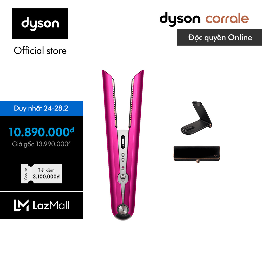 [TỪ 20H 2.3: VC 12% Tối đa 3 Triệu] Máy duỗi tóc Dyson Corrale  HS07 (Hồng/Xám Trắng)