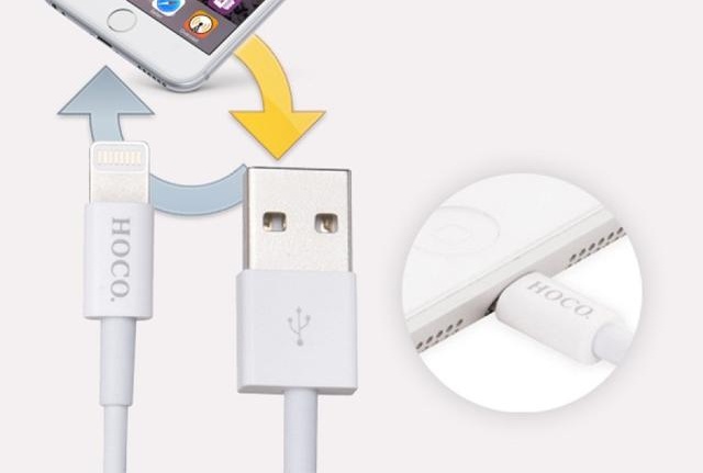 Cáp sạc Lightning Hoco UPL-02 CHÍNH HÃNG (Trắng)