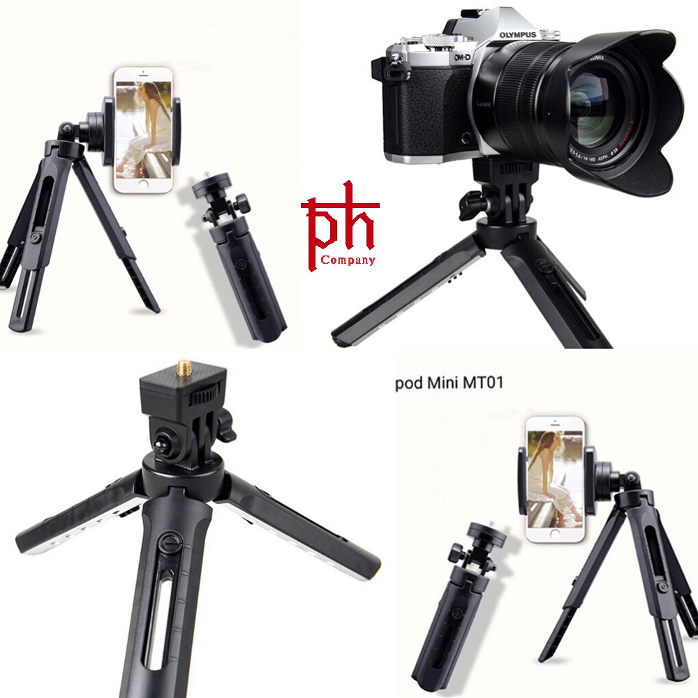 Giá Đỡ Đt 3 Chân Tripod Support MT01 Xoay 360 Độ