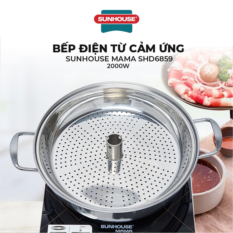 [24 THÁNG BẢO HÀNH ] BẾP TỪ ĐƠN SUNHOUSE MAMA SHD6860 , 2000W , MẶT KÍNH CERAMIC TOÀN PHẦN