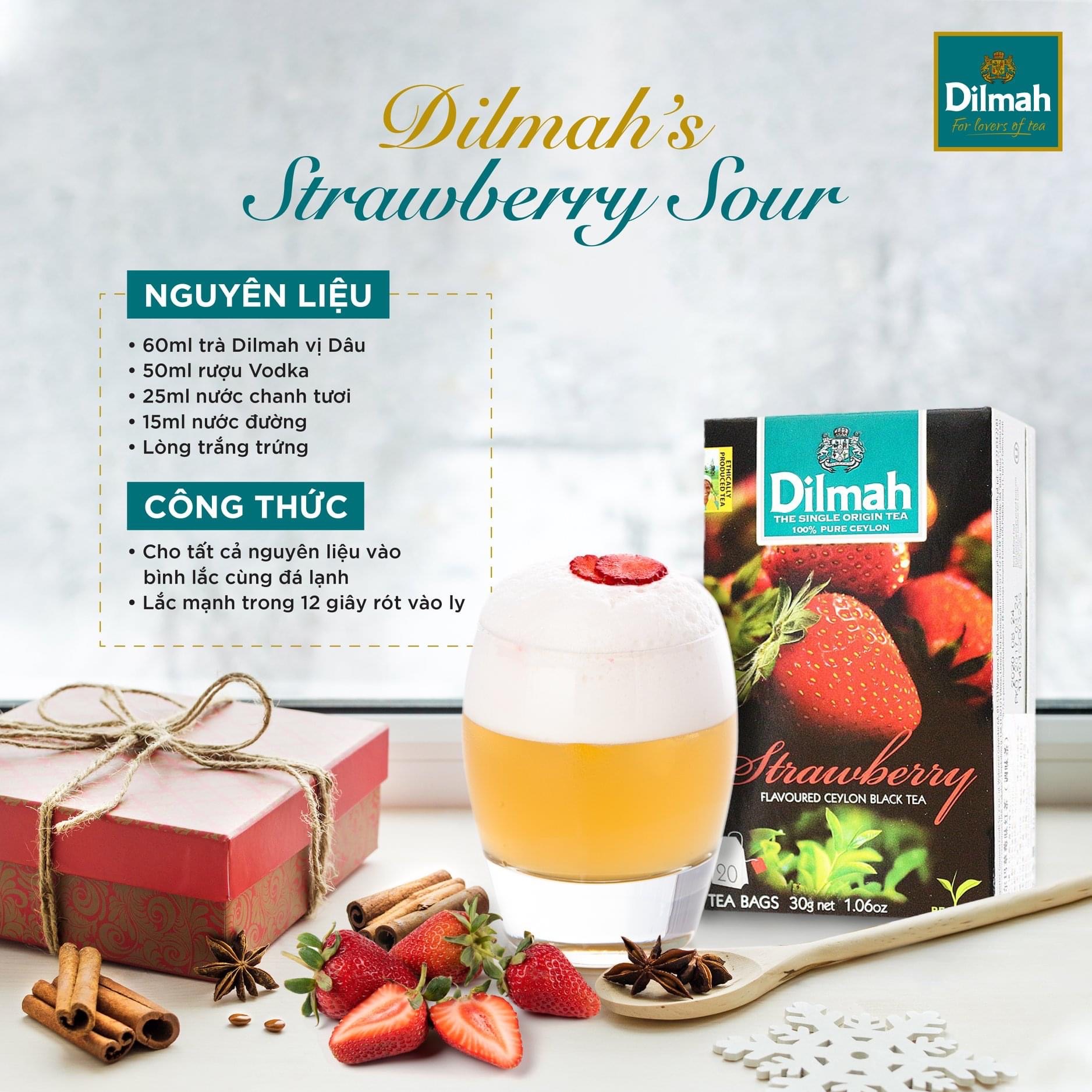 Trà Dilmah Hương Dâu 30g