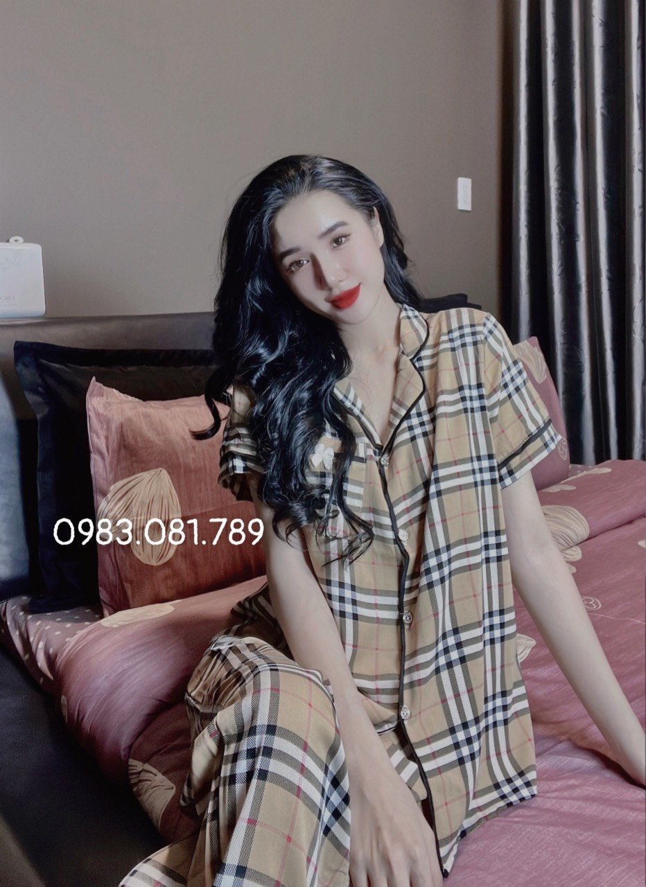 Bộ Pijama Lụa Mango - Bộ mặc Nhà - Bộ Lụa Mango Hình Dễ Thương