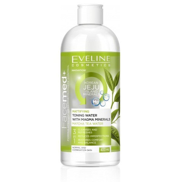 [HCM]Nước hoa hồng kiềm dầu Eveline Facemed 400ml