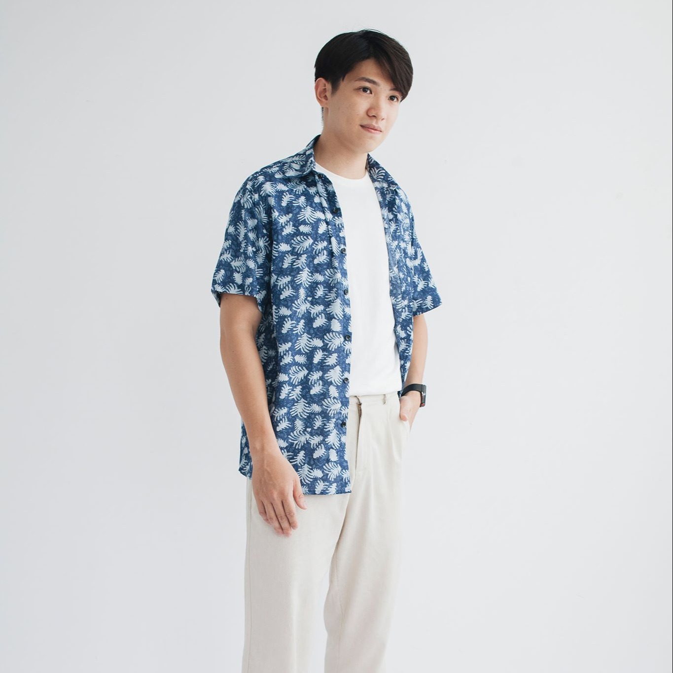 Áo Sơ Mi Nam LOOK FLORAL BLUE